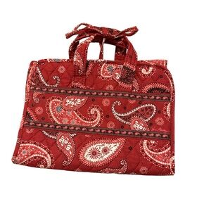 Vera Bradley Paisley Pattern Travel Hanging Folding Toiletry Bag Organizer A23